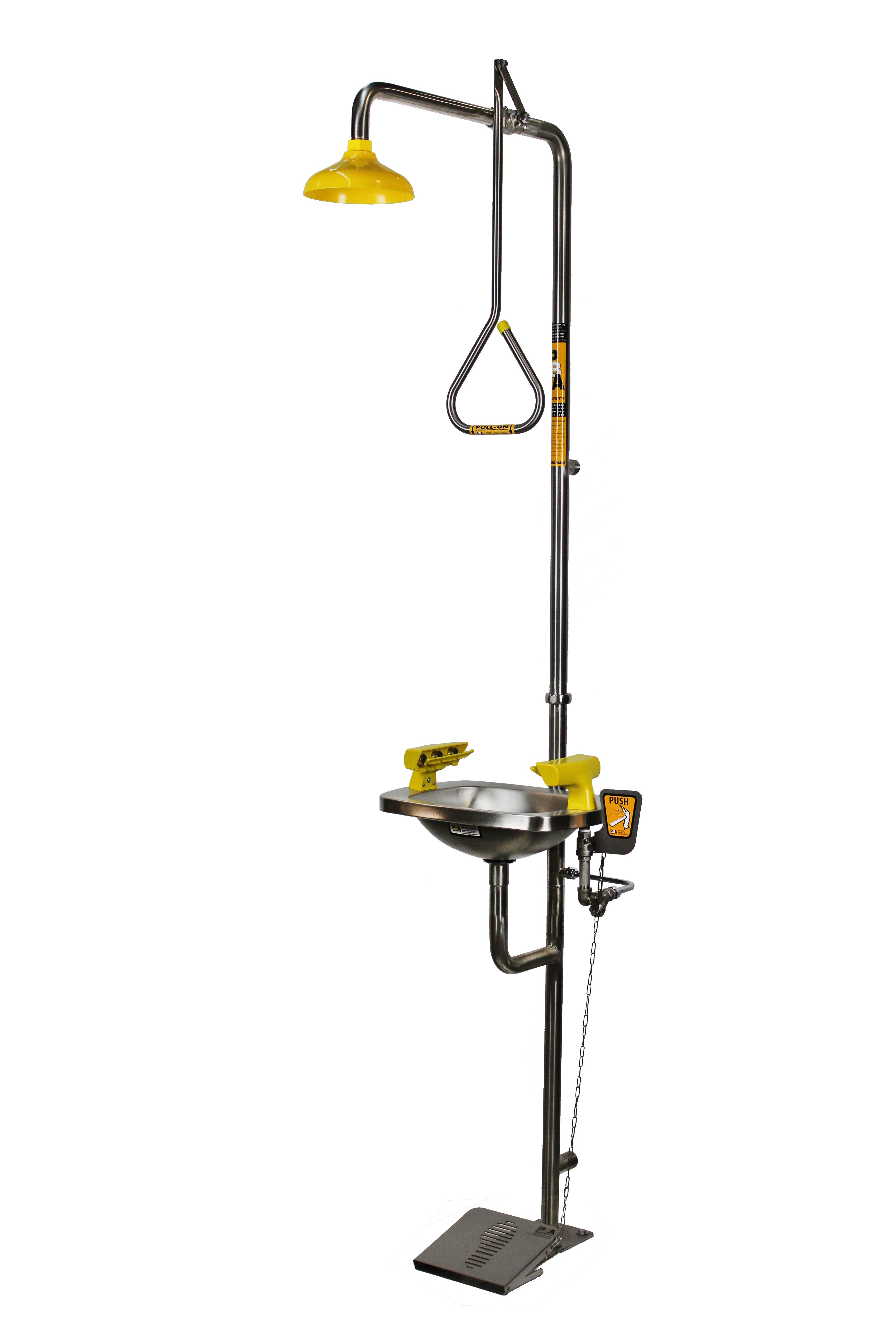 SE607 Shower Eye/Face Wash Hand & Foot Operated