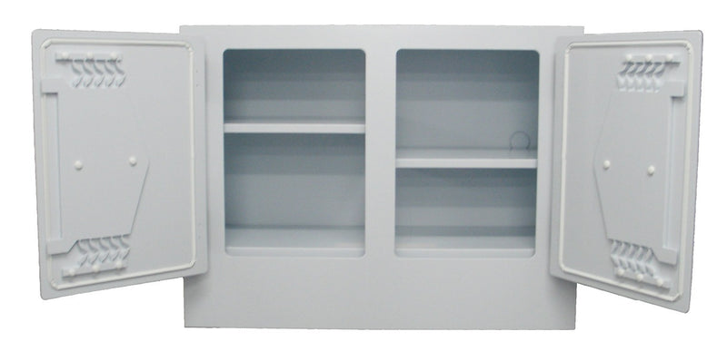 100 Litre Polystore Corrosive Chemical Storage Cabinet - Dual Compartment
