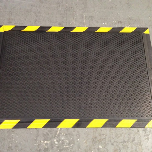 Anti Fatigue Mat - Grip Top Yellow Black Border