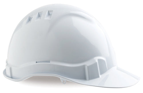 Hard Hat Vented 6 Point Harness White