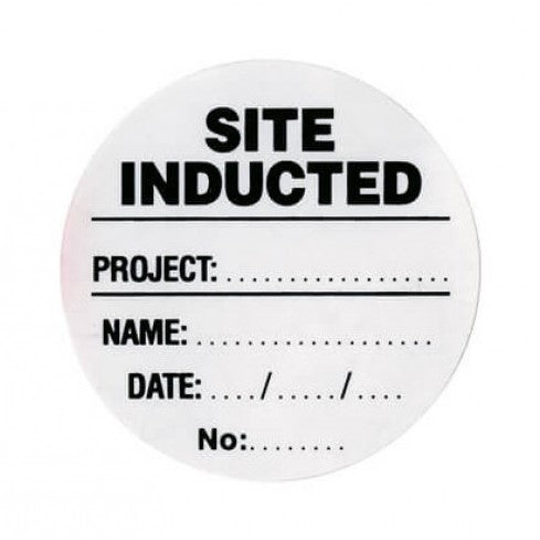 Hard Hat Induction Stickers - Pack 250