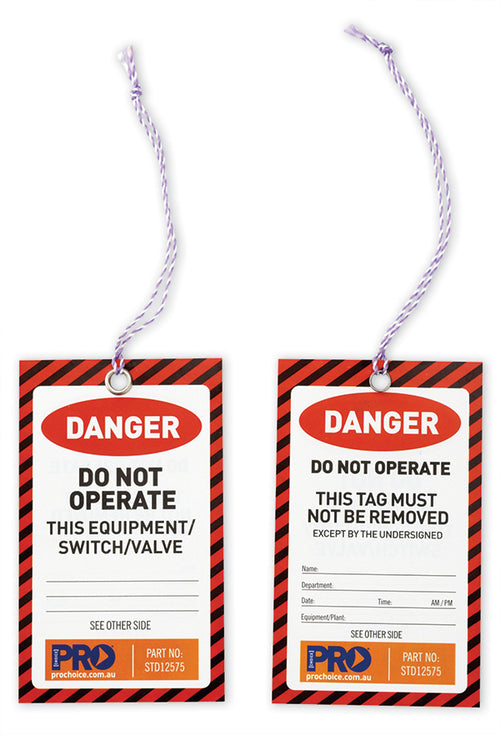 Red Risk Tag Safety Tags - Red Danger – BIG Safety